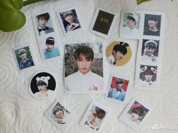Почтовые открытки (набор) BTS Чон Чонгук+наклейки