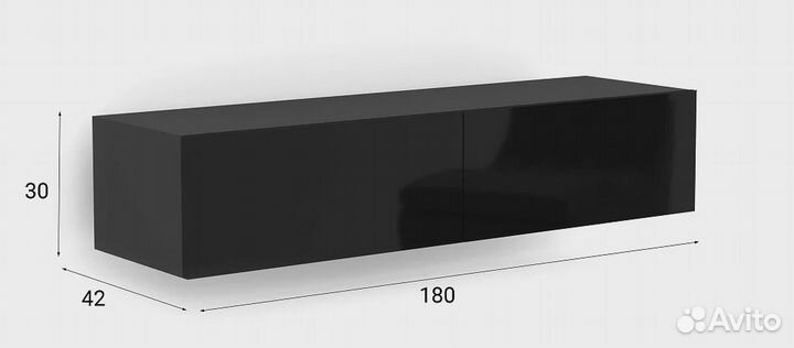 Тумба тв Модерн Виго мдф глянец подвесная 2