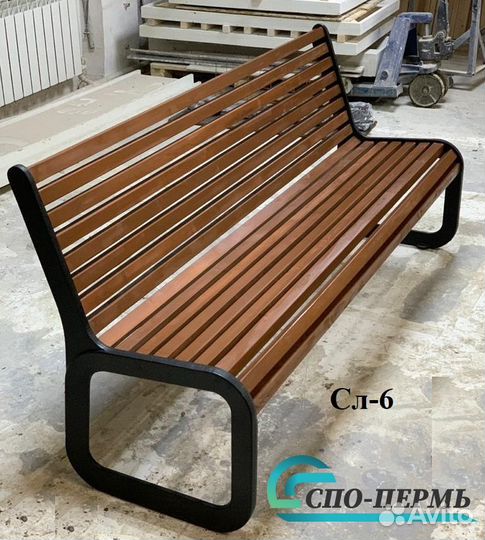 Скамейка парковая чугунная сл-6 (Скамейки / урны)