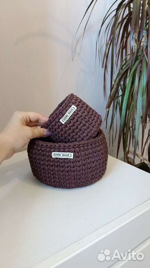 Комплект корзин из хлопка