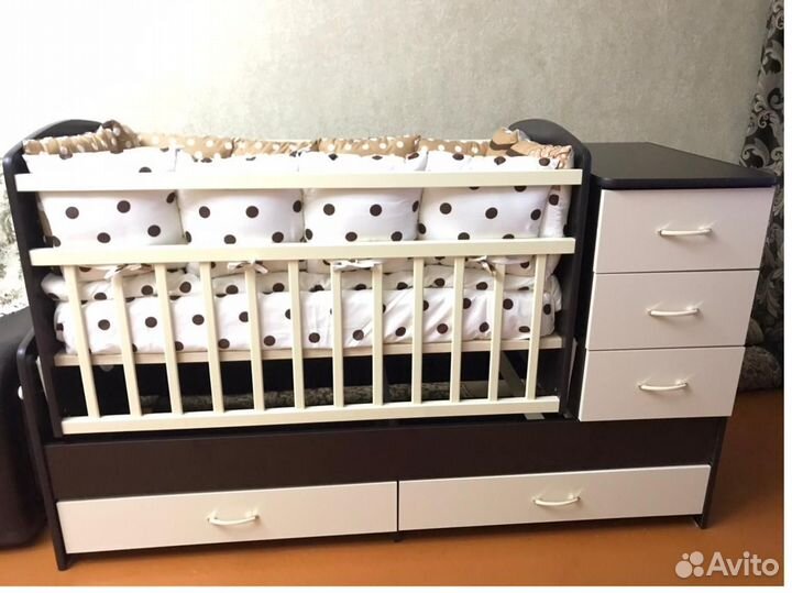 Детская кроватка трансформер 3 в 1