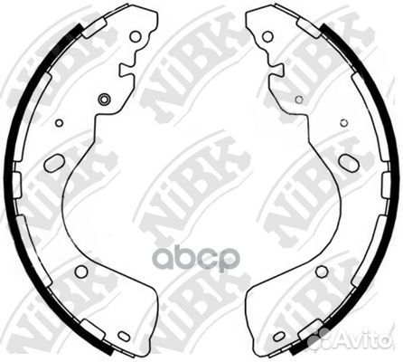 Тормозные колодки барабанные nissan FN0637 NiBK