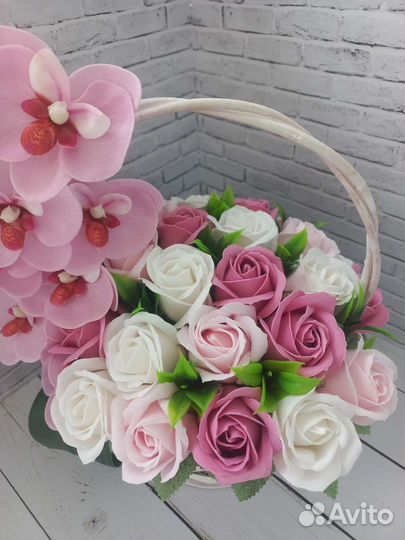 Букет из мыльных цветов