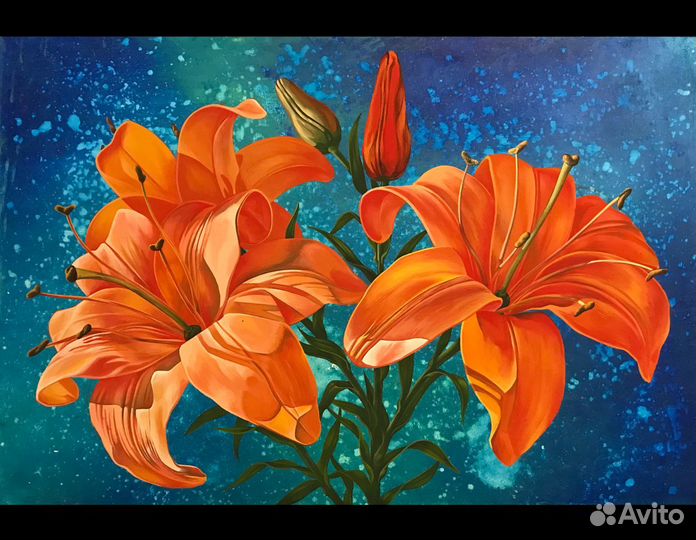 Лилии картина