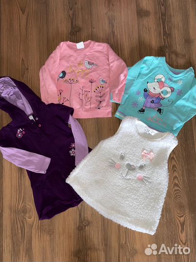 Пакет вещей для девочки 80-86р