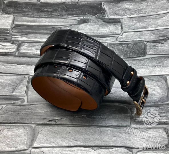 Мужской ремень из кожи крокодила Zilli