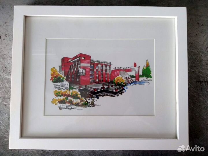 Картины картинки интерьерные в рамке 3 штуки Китай