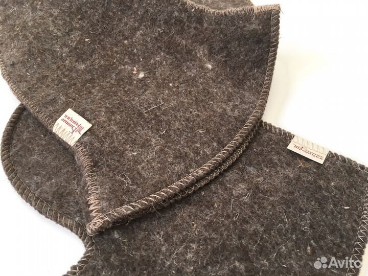 Набор для бани шапка варежка шерсть