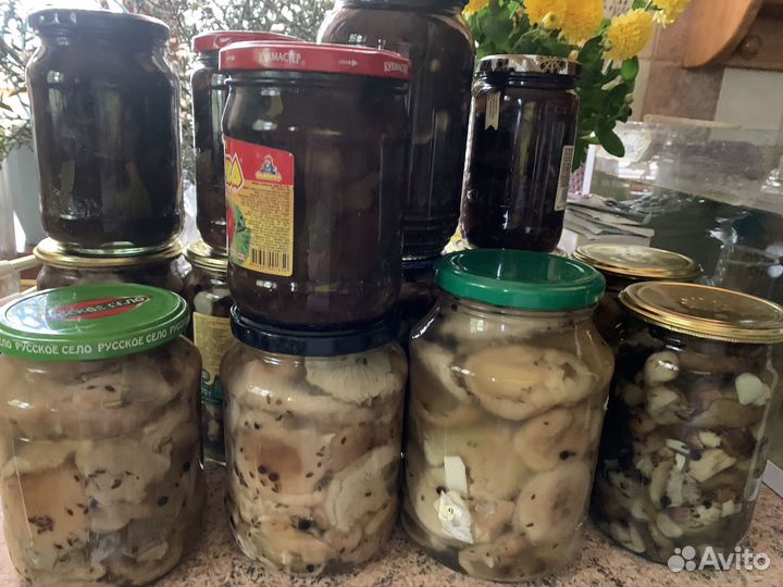 Грибы маринованные