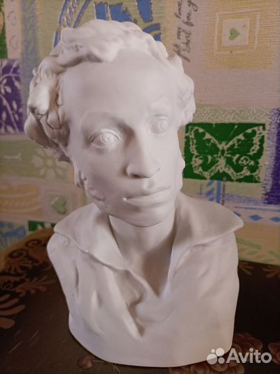 Бюст А.С. Пушкина, фарфор СССР