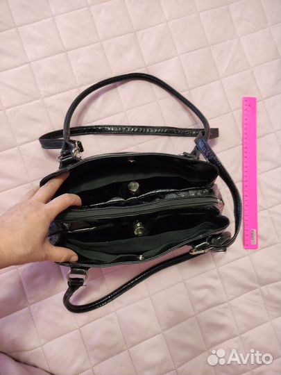 Сумка женская через плечо лакированная