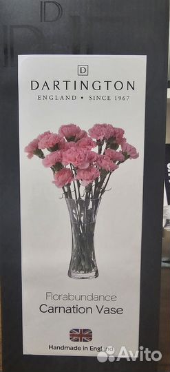 Ваза хрусталь, ручной работы