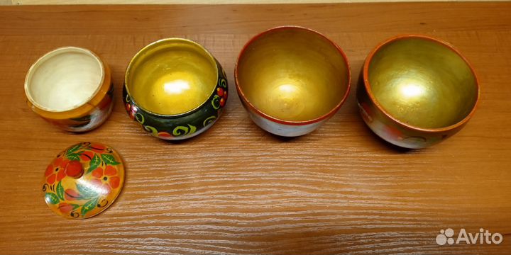 Посуда Хохлома из СССР ручная роспись