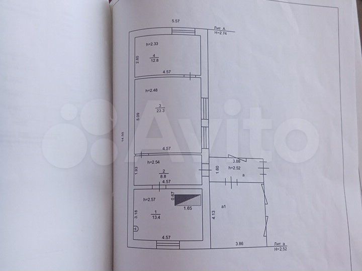 Дом 58 м² на участке 20 сот.