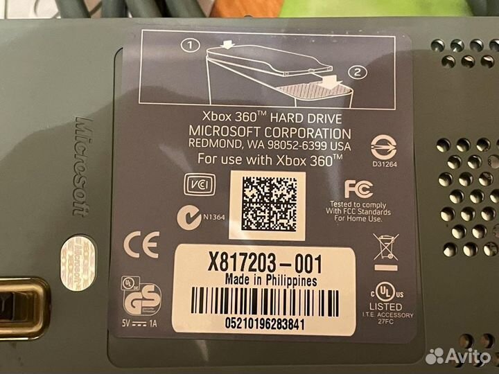 Hdd для Xbox 360. Жёсткий диск 60 гб. Оригинал