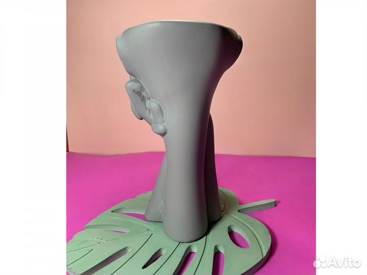 Силиконовая форма молд кашпо нежность ваза