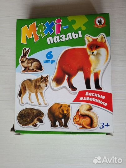 Пазлы для малышей 3+