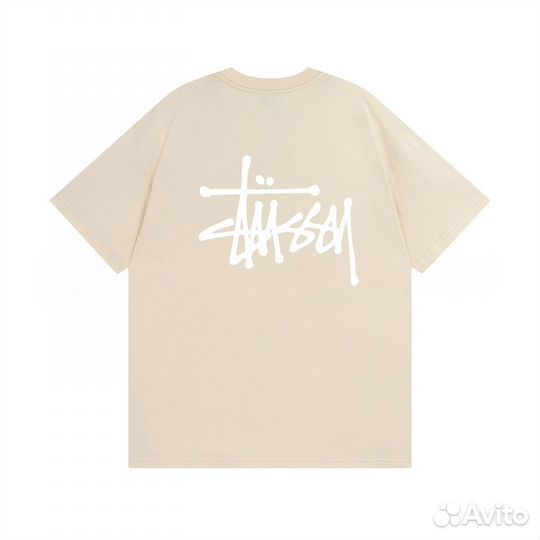 Футболка Stussy Classic V.2 Бежевая