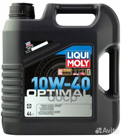 10W-40 Optimal, API SL/CF, 4л