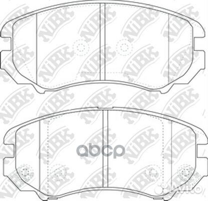 Колодки тормозные передние pn0377 NiBK