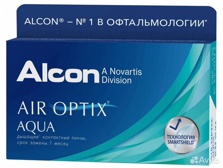 Линзы alcon AIR optix Aqua №6 (6,50)