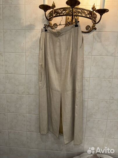 Юбка кашемировая песочного цвета