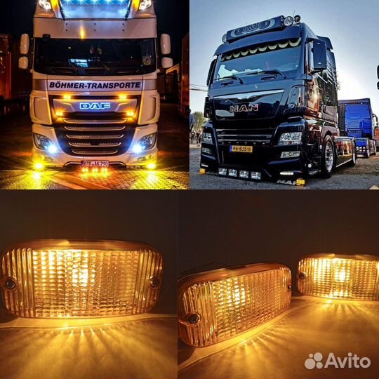 Фонари противотуманные talmu желтые к-т 2шт