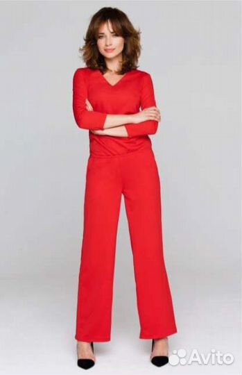 Женский комбинезон красный