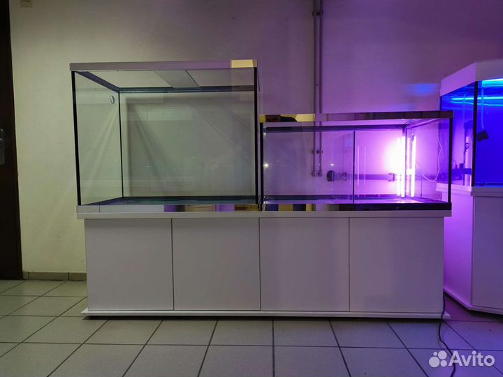 Аквариумный комплес торговли рыбой раками