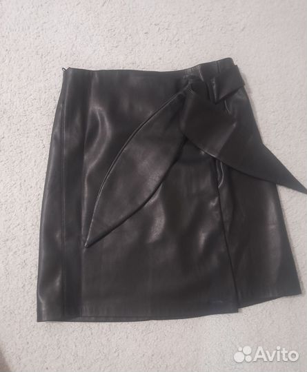 Юбка экокожа