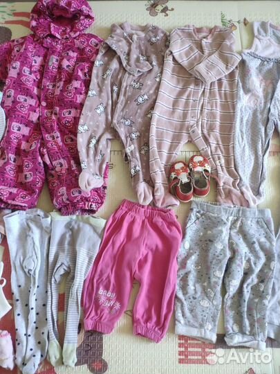 Вещи пакетом на девочку 68-74