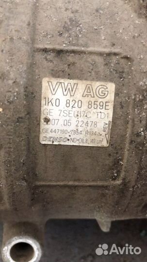 Компрессор кодиционера BVY 2.0 на Passat B6