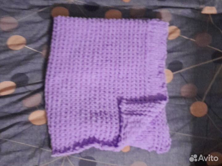 Плед детский вязаный ручная работа