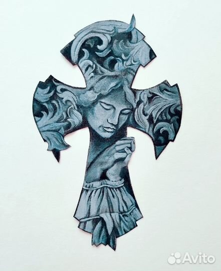 Нашивка, аппликация, в стиле тату, сигилизм