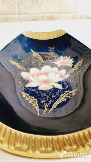 Блюдо фарфор Германия кобальт