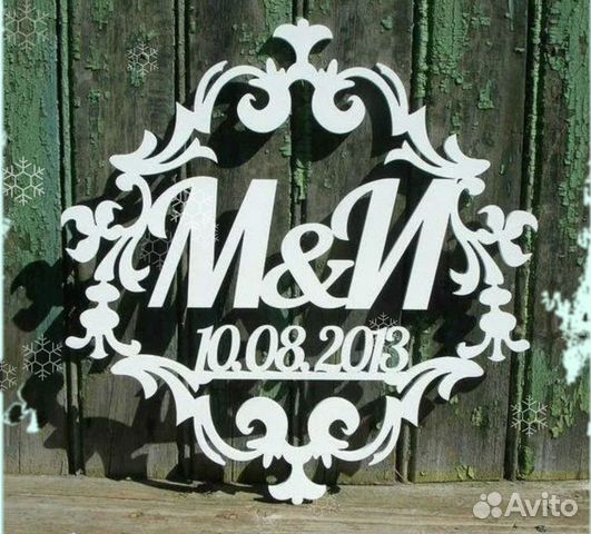Монограмма на свадьбу