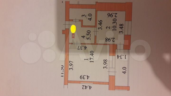 1-к. квартира, 37,2 м², 4/5 эт.