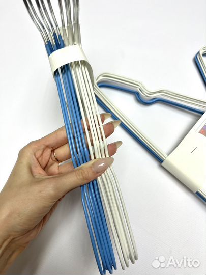 Новые Плечики / вешалки силиконовые, 10 шт