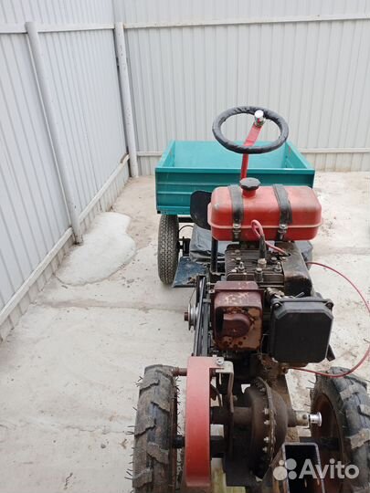 Мотоблок б/у с тележкой на ходу