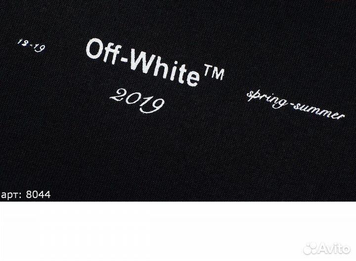 Off white футболка Чёрная