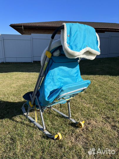 Детские санки коляска ника