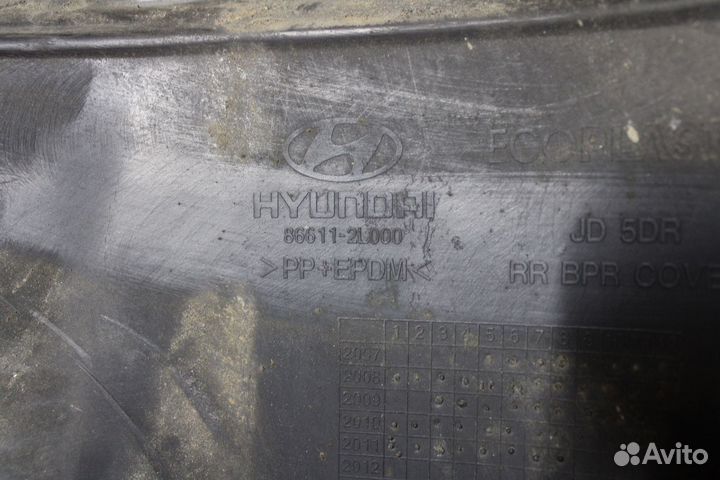 Бампер задний Hyundai i30 FD D4FB 86611-2L000