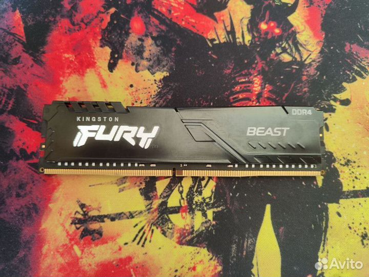 Оперативная память Kingston hyperx fury ddr4 16gb