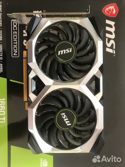 Видеокарта MSI GeForce GTX 1660 Ti ventus OC