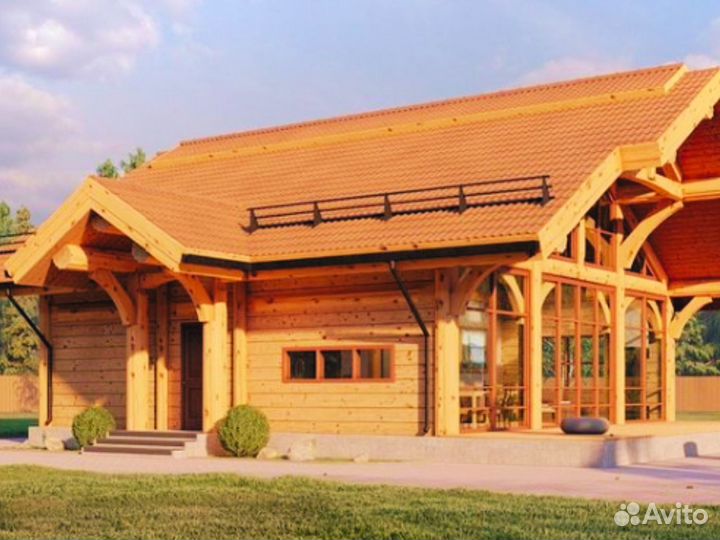 Дом из сруба, проект «Женева», 130 кв.м, кедр