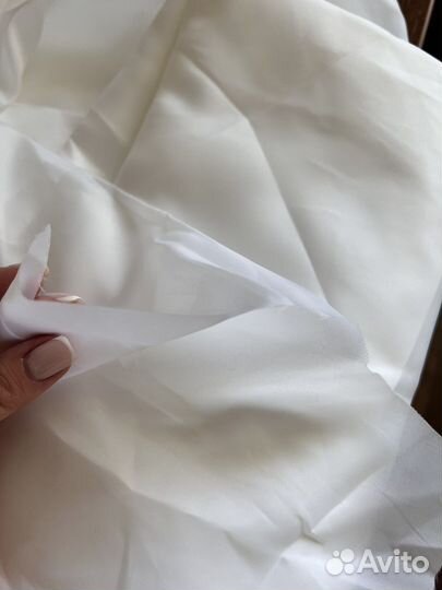Ткань подкладочная белая