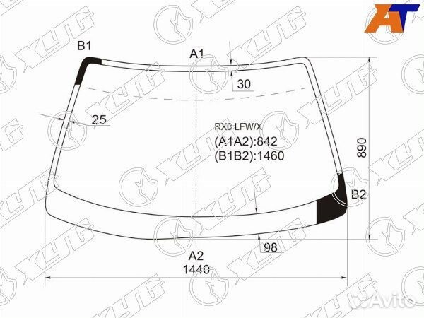 Стекло лобовое toyota chaser