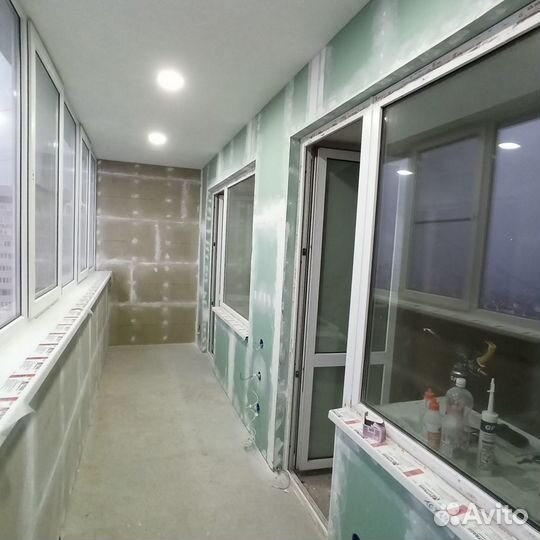 Внутренняя отделка балконов и лоджий, утепление