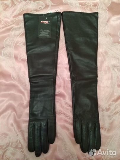 Перчатки женские кожаные новые