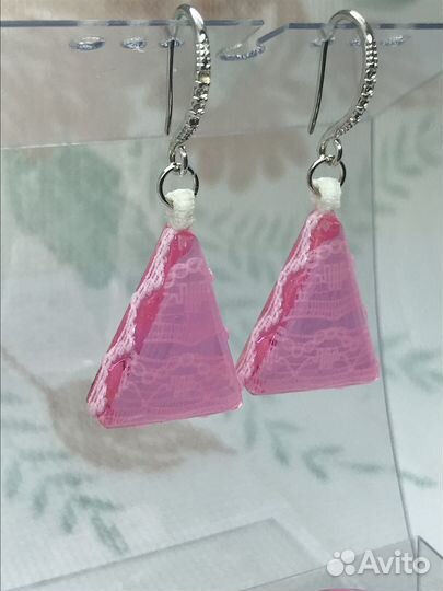 Комплект украшений из эпоксидной смолы